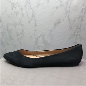 Joe’s Jeans • Black Suede Point Toe Ballet Flats